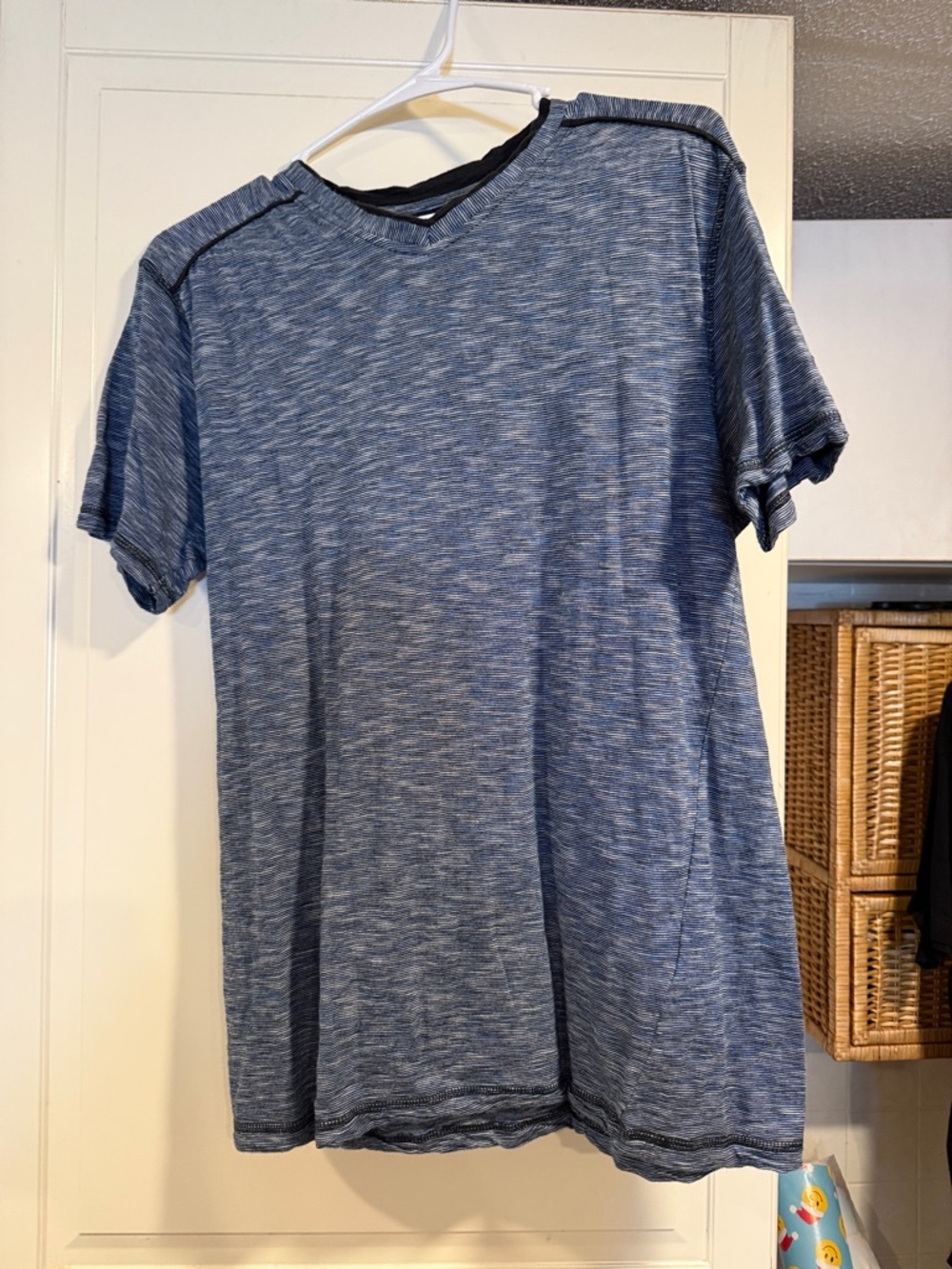 Modern culture Men's Blue Heather Short-Sleeve T-Shirt size medium 3:30